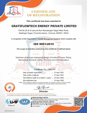 Quality certificate for gratiflowtechenergy